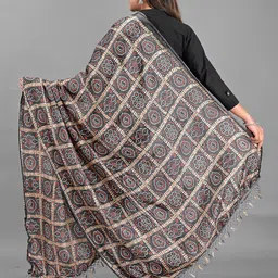 Apratim Black & White Printed Bandhani Dupatta image 2
