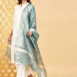 RANGMANCH BY PANTALOONS Tasselled Border Dupatta image 5