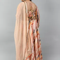 PrettyPlus by Desinoor.com Plus Size Printed Beads & Stones Ready to Wear Lehenga Choli image 3