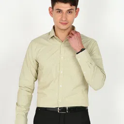 park avenue Men Slim Fit Self Design Formal Shirt image 1