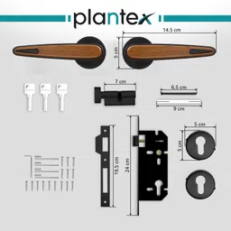 plantex Bronze, Zinc Alloy Matte Handlesets image 4