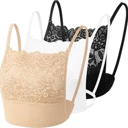 styfun Women Black, White, Beige Camisole image 1