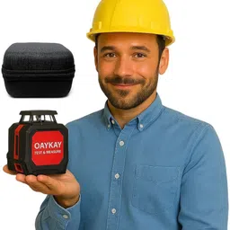 oaykay PRO-L225 Test & Measure Green Beam Self Levelling 25m Cross Laser With Magnetic Line Level-picture-28