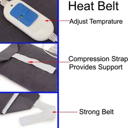 lookfit Belt for Lower Back, Knee, Shoulder, Cramps, and Neck Heat Pad Back Pain Relief Back, Knee, Shoulder, Cramps, and Neck Pack image 3