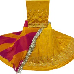 mantushti Embroidered Semi Stitched Rajasthani Poshak-picture-11