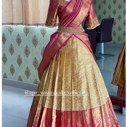 niv Self Design Semi Stitched Lehenga Choli-picture-26