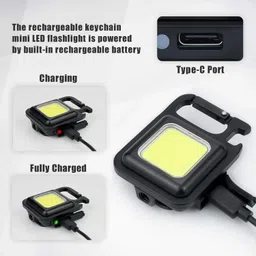 insignia décor Multifunction Keychain Rechargeable Led Light 6 hrs Emergency Light_EL2 3 hrs Torch Emergency Light image 3