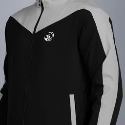 kugarments Wind Cheater for Men, Polyester (M,L,XL and BlacknGrey Colour) Solid Men Wind Cheater-image-45