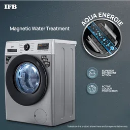 ifb 6.5 kg Steam Wash, Hard Water Wash, Active Color Protection Fully Automatic Front Load Silver image 3