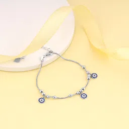 giva Sterling Silver Zircon Rhodium Bracelet-picture-15