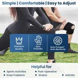 plutoex Open Patella Knee Brace Relieves Arthritis, ACL/MCL, Running Sports Knee Support image 3