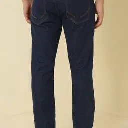 allen solly Men Regular Mid Rise Dark Blue Jeans image 3