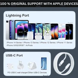 RoarX Lightning Cable 6 A 1 m Type-C to Lightning Cable , Fast Charging Cable image 5