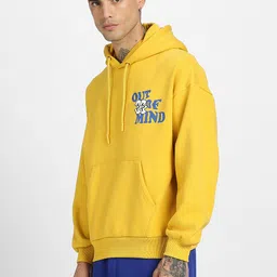 veirdo Men Full Sleeve Graphic Print Hooded Sweatshirt image 3