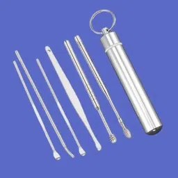 6 PCS Ear Cleansing Tool Set with Keychain Box | Earwax Removal Kit |-image-45