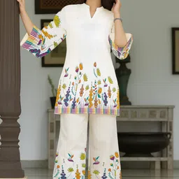 whitedoe Top Palazzos Co-ords Set image 1