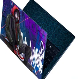 INDIA SHOPERS Full Body Laptop Skin Sticker For 14 to 15.6 inch Laptop - Spider Lace Up Shoes Self Adhesive Stretched Vinyl Laptop Decal 15.6-picture-20