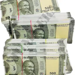 shimmera Set of 5 Bundles Nakli Notes Dummy Currency (500 Notes) Playing Learn Skills Fake Money for Shooting and kids playing Fidget Toy Gag Toy image 4