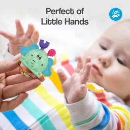 r for rabbit Jingle Safari Rattles for New Born Babies Toy Non-Toxic BPA Free (Pack of 5) Rattle image 5