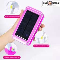 pick ur needs Solar Rechargeable 36 SMD Foldable Study Table Lamp With Mobile Charging Solar Table Lamp image 2