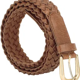 jainsons Women Casual Brown Texas Leatherite Belt-picture-23