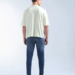 flying machine Men Relaxed Fit Mid Rise Blue Jeans image 4