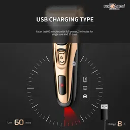 Pick Ur Needs 3 in 1 Professional Waterproof Wireless Hair Electric Shaver Beard Nose Grooming Kit 60 minRuntime 3 Length Settings image 5