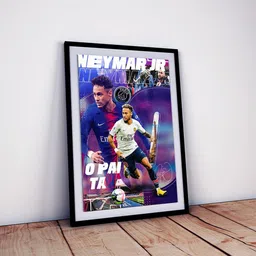 one click creations Neymar jr Framed Poster For Room and Home Decor Fine Art Print-picture-25