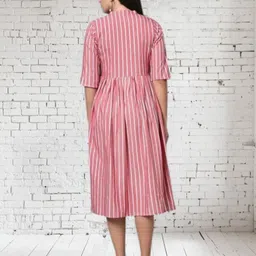 db creation Women Maxi Pink Knee Length Dress image 2