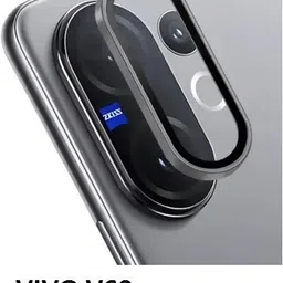 MOBCART Back Camera Lens Ring Guard Protector, Camera Lens Glass Protector for Vivo V60 5G -9H Tempered Glass, HD Clarity, Scratch-Resistant, Black Camera Ring-picture-24