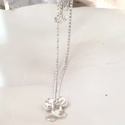 yuvaan crystal simple silver anklet for girls 8 Sterling Silver Anklet-picture-11