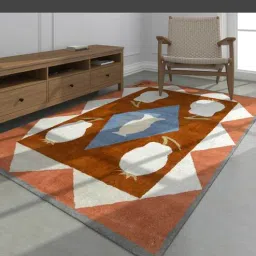 Multicolor Abstract Wool 6 X 9 ft Hand Tufted Carpet by Jaipur Rugs-picture-22