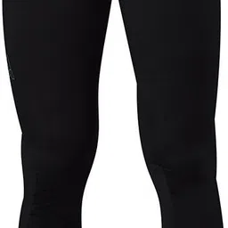 train hard everyday Solid, Color Block Men Black Tights image 3