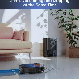 ILIFE T10s Self-Emptying Robotic Vacuum Cleaner and Mop with Advanced LiDAR Navigation, 2.5ml Capacity for Up To 60 Days Continous Cleaning, ForPowerful Suction, Long Runtime, Multi Floor Mapping, Customized Cleaning with App, Wi-Fi/App, Alexa & Google image 4