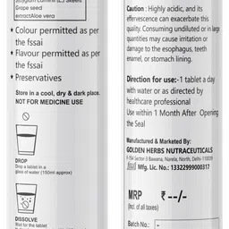 captainfitness L-Glutathione effervescent with vitamin-c tablet (orange)|Glowing skin|-(38) image 2