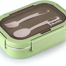 LUNCH BUDDY Buddy stainless steel lunch Box for school and college leak proof 3 Containers Lunch Box-image-9