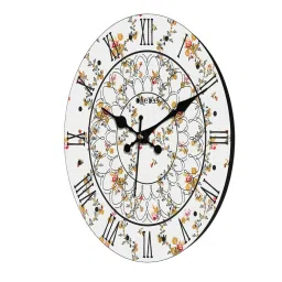olive tree Matrix White Engineered Wood Wall Clock image 5