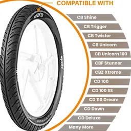 apollo 80/100-18 F2 TL 80/100-18 Front Two Wheeler Tyre image 3