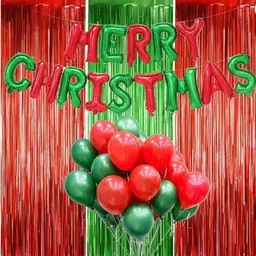 christmas combo-14 pc merry christmas foil,3 cuerain.20 balloon-image-89