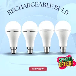 sacro Rechargeable Emergency Bulb Inverter Bulb for home 3Hr battery backup_Pack4 L319 3 hrs Bulb Emergency Light-picture-10