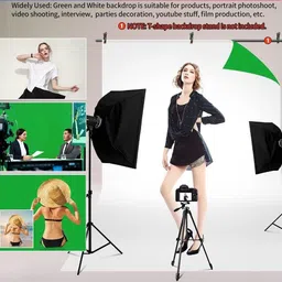 Hiffin ® White Green Screen Backdrop 8x12 ft, 2-in-1 Reversible Photography Backdrop White Reflector Umbrella image 5