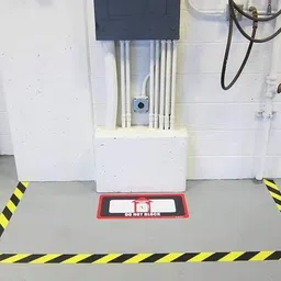 senkiddpro Single Sided Floor Marking Tape 3inch for ESD Safe Area Warning Caution Zebra Floor Marking Tape (Manual) image 4