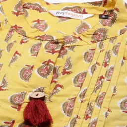 rajnandini Women Printed Pure Cotton Straight Kurta image 5