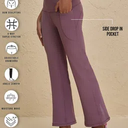 Nykd Women Flared Ankle-Length Gym Tights image 4