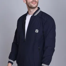 eWools Solid Men Wind Cheater image 3