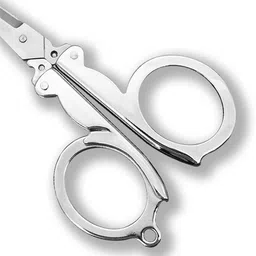 crafts haveli Foldable Scissors Pack of 3 – Stainless Steel Mini Travel Scissor for DIY Craft Scissors image 4