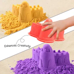 intelliskills Premium Magic Sand Kit With Shape Moulds for Kids, Art&Craft Kit, 3+ Yrs image 5