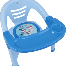nabhya Small Baby Chair with Front Food and Safety Tray ,Soft Cushion With Baby Whistle image 2