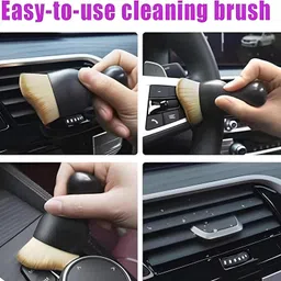 huenterprise Car Interior Cleaning Brush Combo | 2 Pcs Pack | AC Vent Brush Wet and Dry Duster image 5
