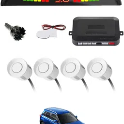 zplus Universal 4 White Reverse Parking Sensor With LED Display For Cars-285 Safety of Passengers/Car One Alarm Kit-1177 Parking Sensor-picture-30